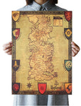 Game of Thrones Map Posters