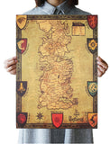 Game of Thrones Map Posters