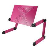 Adjustable Ergonomic Portable Aluminum Laptop Desk. (Mouse Pad Included)