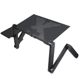 Adjustable Ergonomic Portable Aluminum Laptop Desk. (Mouse Pad Included)